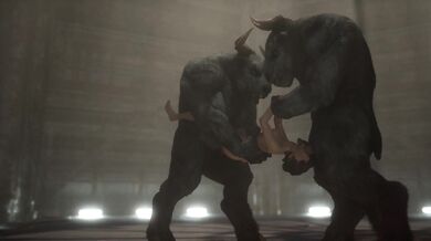 - Three's Company - Serena Threesome
- Menage a Trois with SerenaSerena is having a wild time with two minotaurs in this hentai porn video. These muscular and horned creatures are taking turns pleasuring her in every way imaginable. One of the minotaurs 