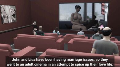 Slutty Wife Gets Gangbanged by Strangers in a Movie Theater - Part 2