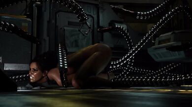 Jewel's Anal Destruction by Robotic Tentacles