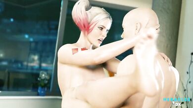 Harley Quinn's Unlucky C*ck Worshipping Session with Various Superheroes