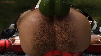 Iron Hulk Pounded by the Invincible Iron Man