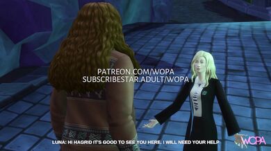 Harry Potter's Rugged Hagrid and Sexy Luna Lovegood Rekindle Their Passion in an Erotic Parody