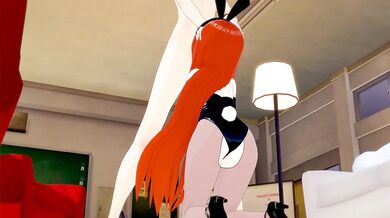 Busty Bunny Fucks Balls Deep in Shana's Ass