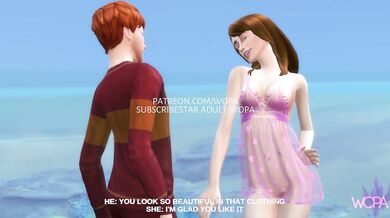 Busty Muggle-born bangs the bulge of Harry's nemesis with a strap-on, thanks to the magical disguise!