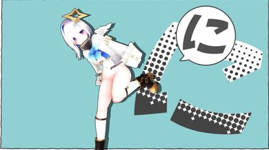 Breakdancing with a Telecaster guitar: Pubic hair, Amane Kanata's hot moves!