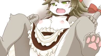 Masturbating in the Shower with a Cat Ear Mask