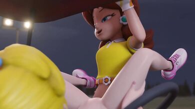 'Peach Bends Over In A Skirt While Golfing And Exposes Her Pussy To The Hole, Clothing Optional.'