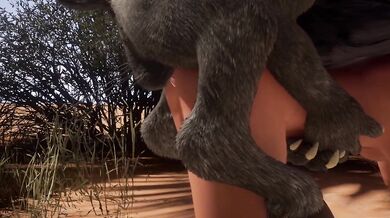 Human Babe Gets Demonic Goat Cum in Wild Sexcapade