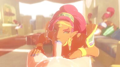 Urbosa's Huge Booty Explodes with Multiple Creampies