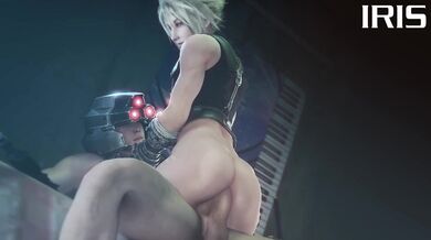 Shinra Soldier's Rough Thrusting with Cloud