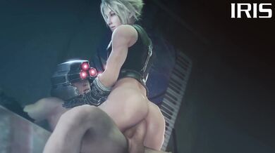 Shinra Soldier's Rough Thrusting with Cloud