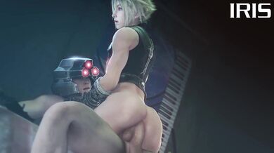 Shinra Soldier's Rough Thrusting with Cloud
