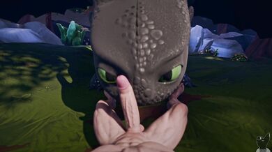 Blowjob training for your fire-breathing dragon in 'How to Train Your Dragon'