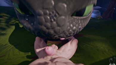 Blowjob training for your fire-breathing dragon in 'How to Train Your Dragon'