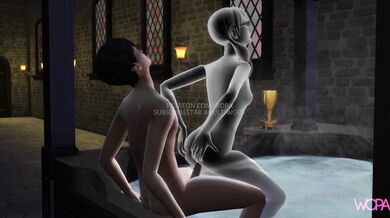 Harry Pott-ah! Meet Moanin' Myrtle, Hogwarts' Horny Ghost, Ready for some Hotter Than Hell Magic Stick Action!
