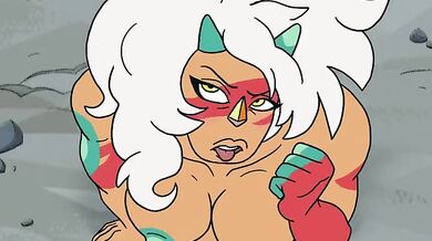 'Horny Lady Eats Her Way Through Big Black Schlong!' [profannytea]