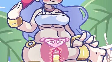 Puyo-Fucking Rulue Gets Her Boobs Bouncing!