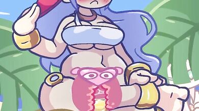 Puyo-Fucking Rulue Gets Her Boobs Bouncing!