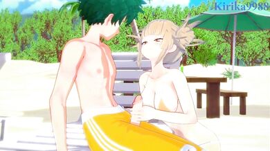 'My Hero Academia: Toga and Midoriya's Beachside Romp'