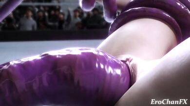 Lustful Tentacle Play with Lili from Tekken