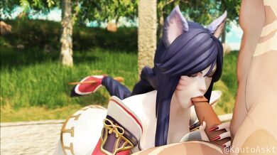 Ahri's Forest Encounter: A Rough and Ready Romp