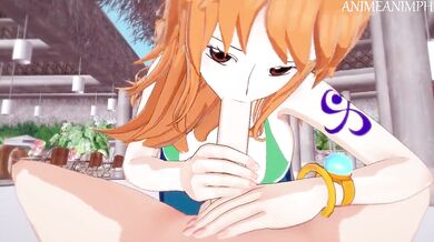 'Nami, the Captain's Daughter, Gets Gangbanged by Luffy and His Crew Mates'