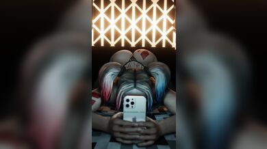 'Harley Quinn On The Phone With Her Favorite Unhinged Lover'