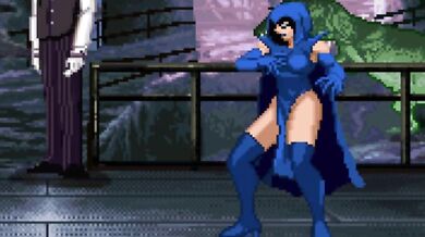 Batman's Badass Bitch Gets Banged by the Joker's Goons in the Batcave