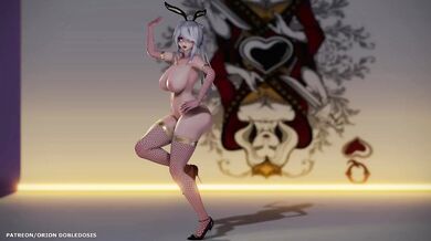 Weak Sounds of HAKU's Rabbit Costume (弱音ハク) - Queen's Card R-18