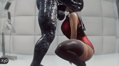 Mind-Blowing Threesome with Ada Wong and a Sneaky Lab Rat