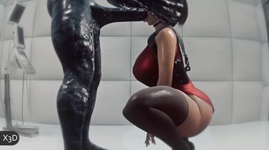 Mind-Blowing Threesome with Ada Wong and a Sneaky Lab Rat