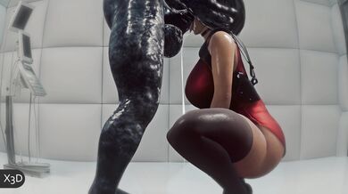 Mind-Blowing Threesome with Ada Wong and a Sneaky Lab Rat