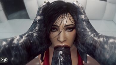 Erotic Experimentation with Ada Wong and a Test Subject in 3D