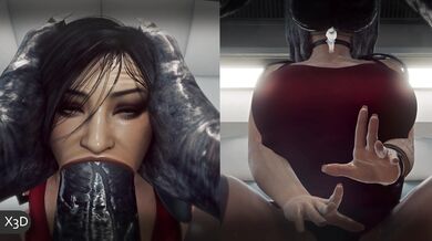 Erotic Experimentation with Ada Wong and a Test Subject in 3D