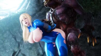 Tentacle Breeding with Samus the Space Bounty Hunter
