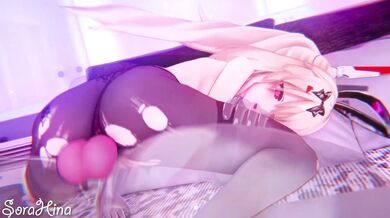 The sexy bunnies of Ayanami Island love to play together in their secret clubhouse.