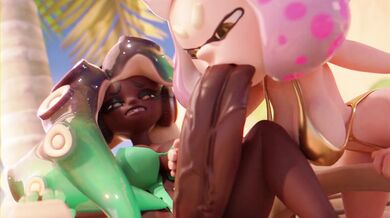 'Sexual Pleasure In Paradise: Marina & Pearl Licking Each Other in the Beach [Poxygon]'