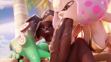 'Sexual Pleasure In Paradise: Marina & Pearl Licking Each Other in the Beach [Poxygon]'