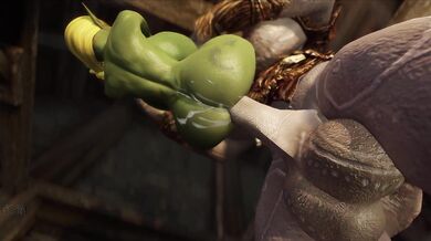 Goblin fucked by Futanari Giantess' Huge Cock