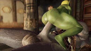 Goblin fucked by Futanari Giantess' Huge Cock