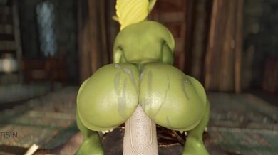Goblin fucked by Futanari Giantess' Huge Cock