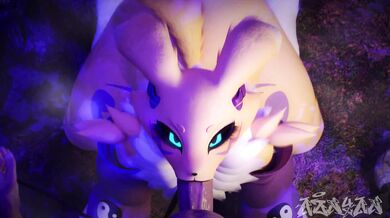 Renamon Taming a Big Cock with Aznyan07's Blow Job