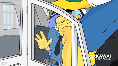 Drool-worthy Milf Marge Tries to Cuff Sexy Snake