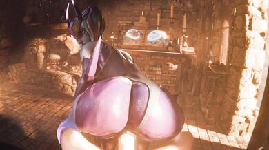 Evelynn's Wet and Wild Journey into the World of Oufit 2 and Megaera's Depths