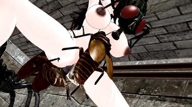 Horny Office Lady Gets Infected by Bugs in the Workplace (and Likes It)