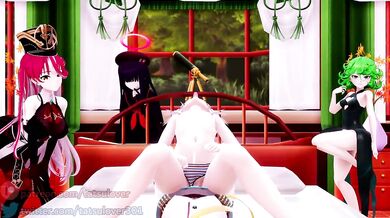 [Hardcore Anime] Beep Block Fuckway - Rounded 'Gura' Tits, Whirling 'Tatsumaki' Booty, and 'Marine' & 'Justice' Group Sex