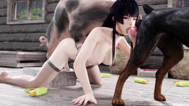 Gigantic Nyotengu Bangers Tornado Fuckers on Farm Land [Callmehaymaker] [4K]