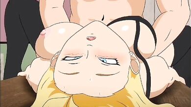 Android 18 and Roshi's filthy cash-fueled orgy filled with deplorable sounds!