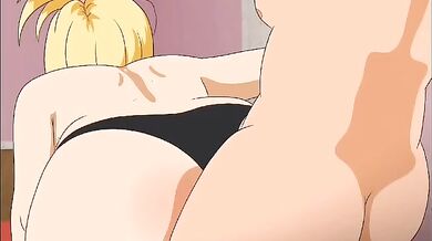 Android 18 and Roshi's filthy cash-fueled orgy filled with deplorable sounds!