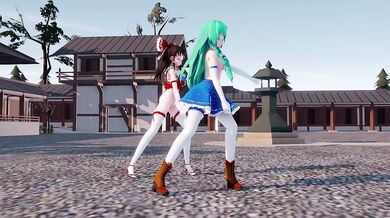 Reimu & Sanae's Steamy Night - Ohh Yeah!